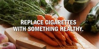 replace cigarettes with healthy snacks